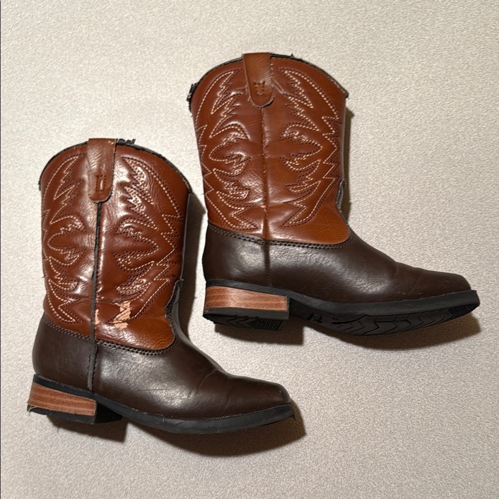 Toddler Brown Cowboy Boots size 8.5